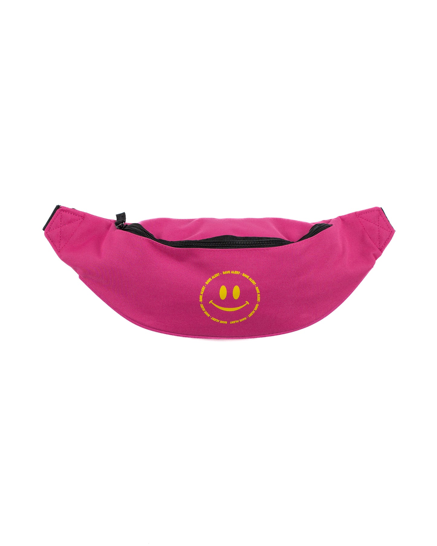 Rave Alert Waist Bag Black and Pink